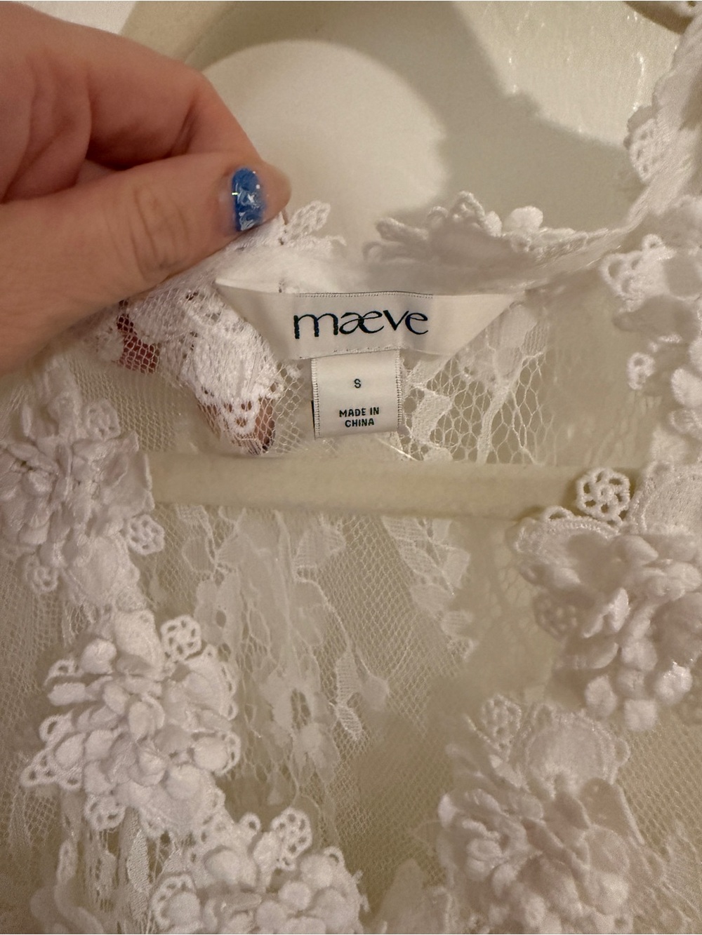 NWOT Maeve Anthropologie Sheer 3D Floral Maxi Dress - Picture 4 of 5